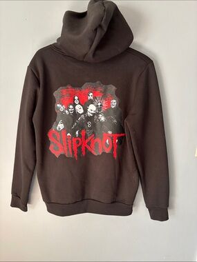 Slipknot Black Graphic Pullover Hoodie - Men’s Band Sweatshirt
